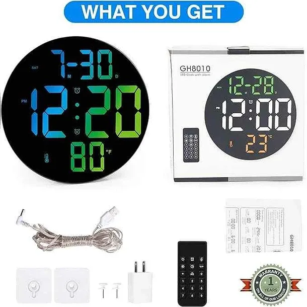 Encendedor Cigarrera — Reloj Digital Circular De Pared