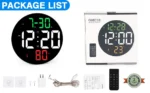 Encendedor Cigarrera — Reloj Digital Circular De Pared