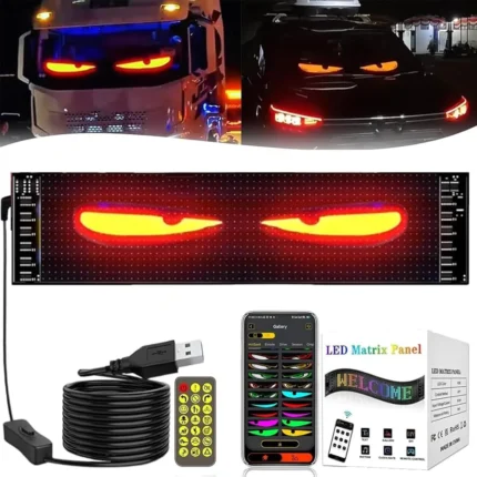 Ojos LED Para Auto SMART 60CM (con Aplicación)