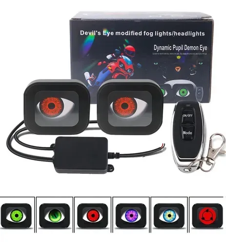Ojos LED Para Moto (incluye Control)