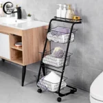 Organizador 3 Canastas Con Ruedas