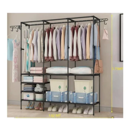 Organizador De Ropa 3 Cuerpos Multifuncional (165 X 35 X 175cm)