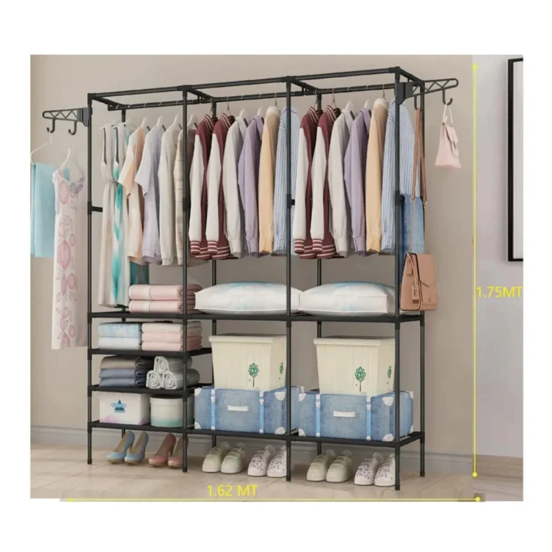 Organizador De Ropa 3 Cuerpos Multifuncional (165 X 35 X 175cm)