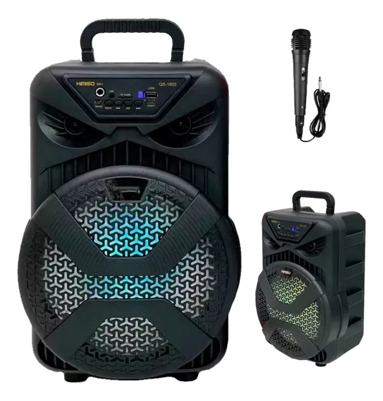 Parlante Bluetooth 8 (incluye Micrófono, Puerto USB, Micro SD, Radio)