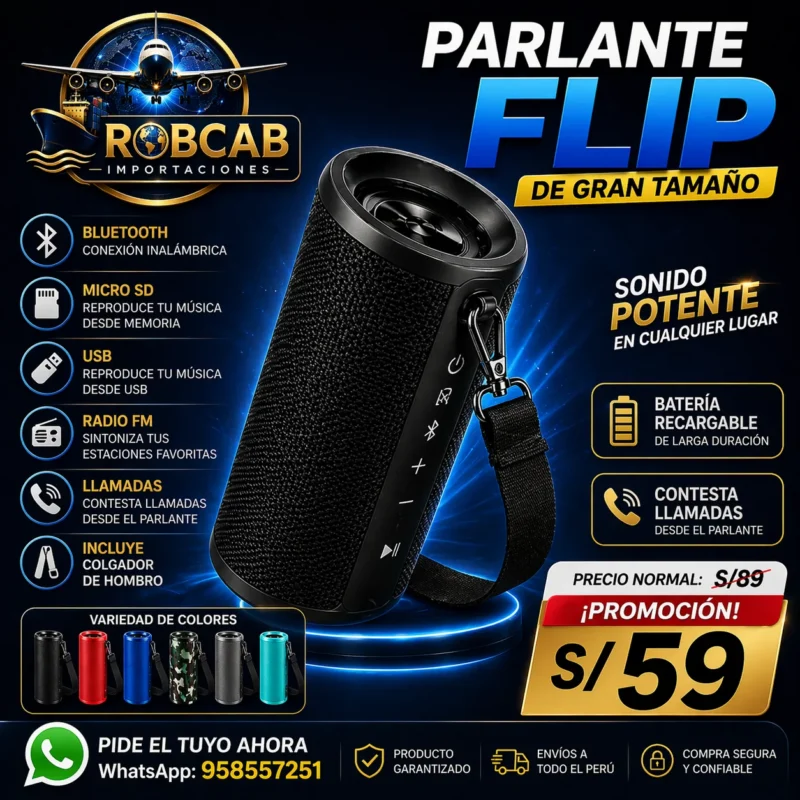 Parlante Bluetooth FLIP 6 & 7 (12 Horas Batería)