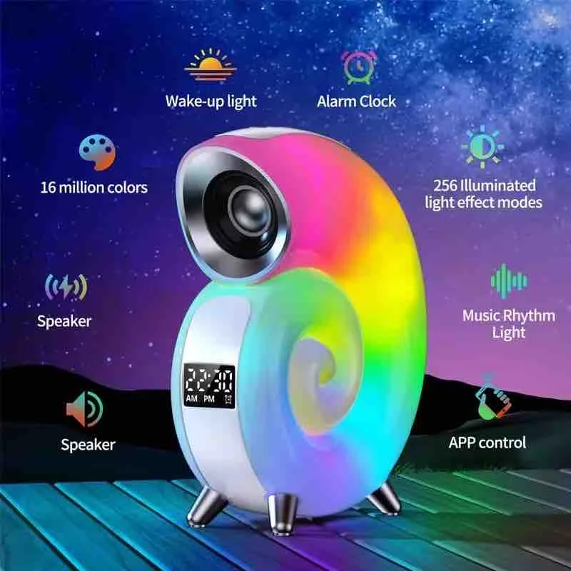 Parlante Caracol RGB 4 En 1 Bluetooth