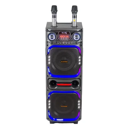 Parlante Electric Kimiso ALTA GAMA 2 Micrófonos + 4 Bass (enchufable De Energía Continua)