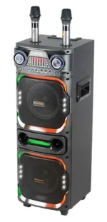 Parlante Electric Kimiso ALTA GAMA 2 Micrófonos + 4 Bass (enchufable De Energía Continua)
