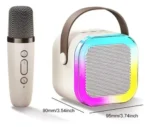 Parlante Karaoke Con Micrófono Inalámbrico Bluetooth