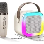 Parlante Karaoke Con Micrófono Inalámbrico Bluetooth