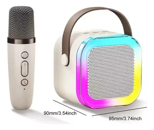 Parlante Karaoke Con Micrófono Inalámbrico Bluetooth