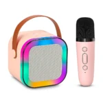 Parlante Karaoke Con Micrófono Inalámbrico Bluetooth