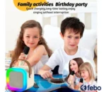 Parlante Karaoke Con Micrófono Inalámbrico Bluetooth