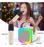 Parlante Karaoke Con Micrófono Inalámbrico Bluetooth