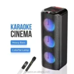 Parlante Triple Bluetooth Super BASS Incluye Control & Micrófono Inalámbrico