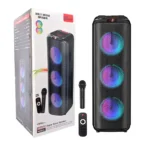 Parlante Triple Bluetooth Super BASS Incluye Control & Micrófono Inalámbrico