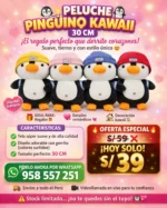 Peluche Pingüinos Kawai 30CM