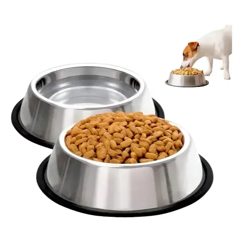 Plato De Mascota Antideslizante 18CM