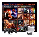 Proyector Gamer Full HD SMART 4K, Android & Play Store (incluye 2 Mandos)