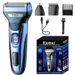 Rasuradora Kemei 3 En 1 Recargable (cabello, Barba & Nariz)