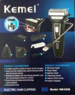 Rasuradora Kemei 3 En 1 Recargable (cabello, Barba & Nariz)