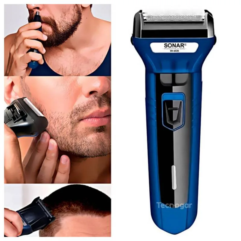 Rasuradora Sonar 3 En 1 Recargable (cabello, Barba & Nariz)