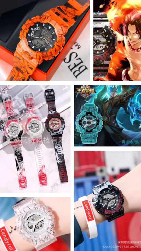 Reloj Anime Con Estuche Elegante
