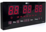 Reloj Digital De Pared (hora, Fecha, Días, Temperatura, Alarma)