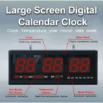 Reloj Digital De Pared (hora, Fecha, Días, Temperatura, Alarma)