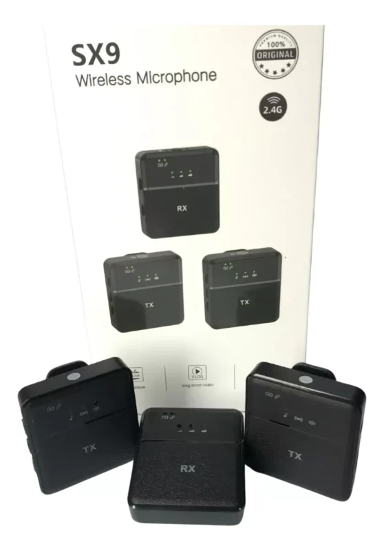 Set (02) Micrófonos Profesionales SX9 (ios & Android)