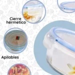 Set (03) Taper De Vidrio Circulares (400, 650, 1000 ML)