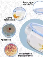 Set (03) Taper De Vidrio Circulares (400, 650, 1000 ML)