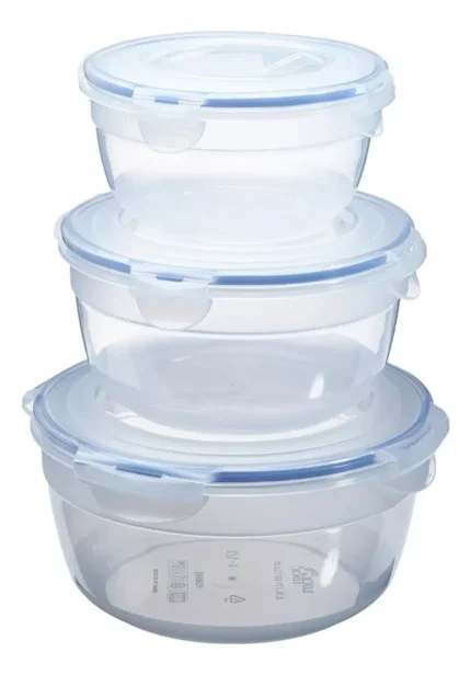 Set (03) Taper De Vidrio Circulares (400, 650, 1000 ML)