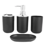 Set 4 Accesorios De Baño