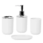 Set 4 Accesorios De Baño