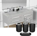Set 4 Accesorios De Baño