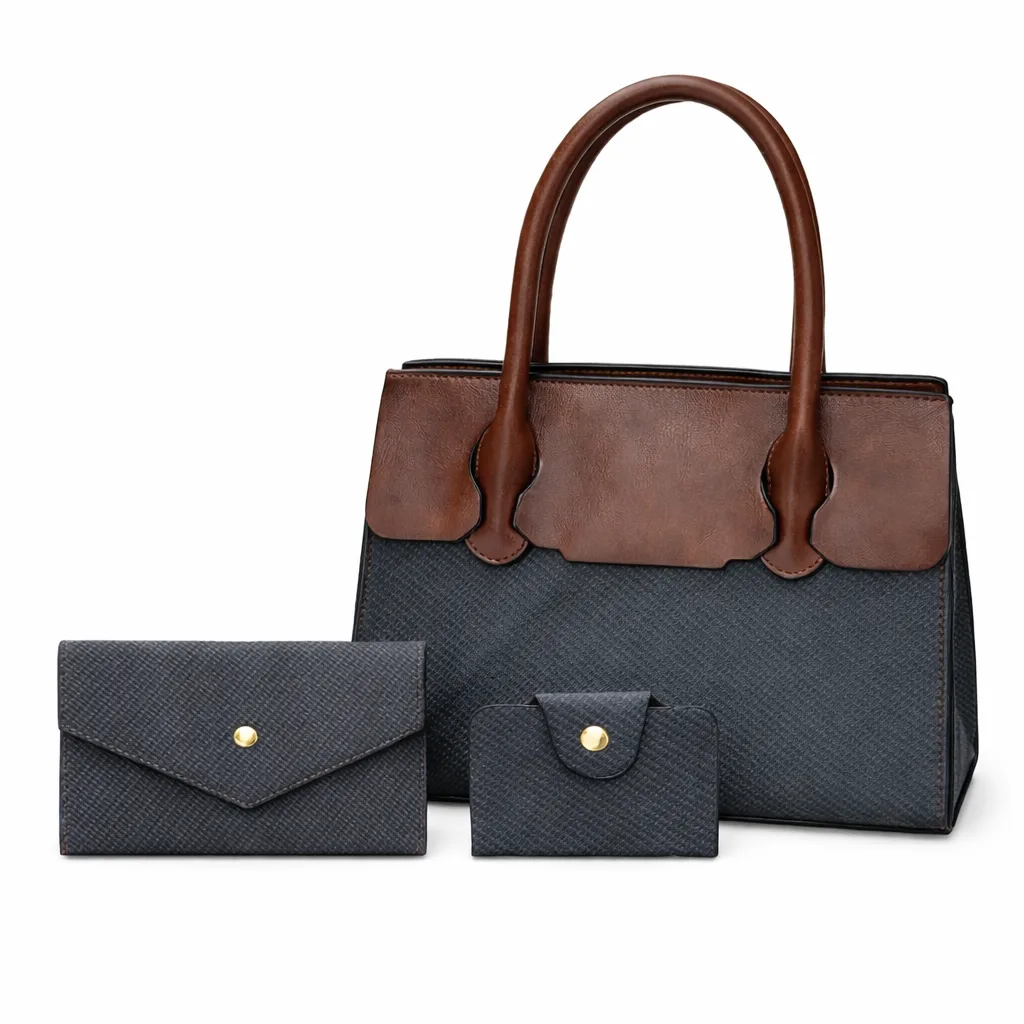 Set Cartera Valeska 3 Piezas (29x22x11cm) — foto 1 Set Cartera Valeska 3 Piezas (29x22x11cm)