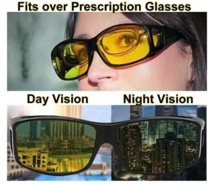 Set De 02 Gafas HD (noche & Día)