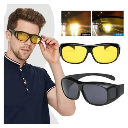 Set De 02 Gafas HD (noche & Día)