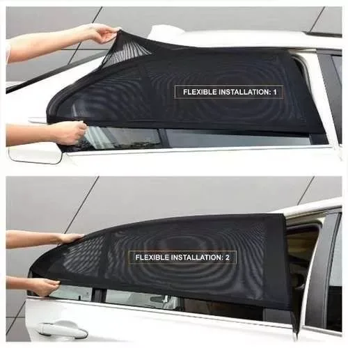 Set De 02 Mallas Tapasol & Anti Insectos Para Auto (56 X 61cm)