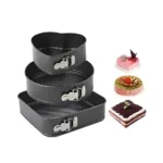 Set De (03) Moldes Para Keke Antiadherente