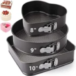 Set De (03) Moldes Para Keke Antiadherente
