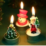 Set De 12 Velas Navideñas 3D