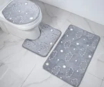 Set De 3 Alfombras Antideslizantes Para Baño
