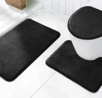 Set De 3 Alfombras Antideslizantes Para Baño