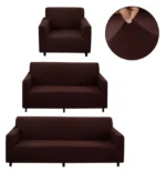 Set De Fundas De Sofa 3 Piezas Spandex