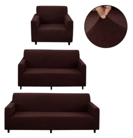Set De Fundas De Sofa 3 Piezas Spandex