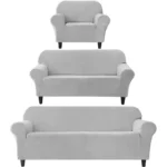 Set De Fundas De Sofa 3 Piezas Spandex