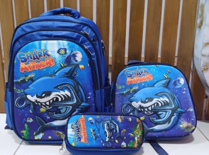 Set De Mochila Oficio Escolar Kawai 3 Piezas