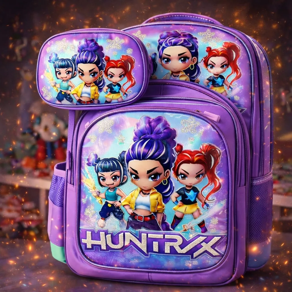 Set De Mochila Oficio Escolar Kawai 3 Piezas — Modelo Kpop — foto 1 Set De Mochila Oficio Escolar Kawai 3 Piezas — Modelo Kpop